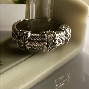 Vintage Judith Ripka sterling silver ring!